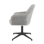 Mika-Piet 2er-Set - Drehstuhl in Wildlederoptik