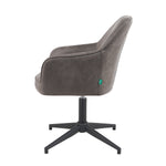 Mika-Piet 2er-Set - Drehstuhl in Wildlederoptik