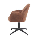 Mika-Piet 2er-Set - Drehstuhl in Wildlederoptik