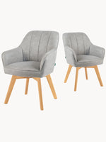 Mika-Noah - Esszimmerstuhl 2er Set in Lederoptik