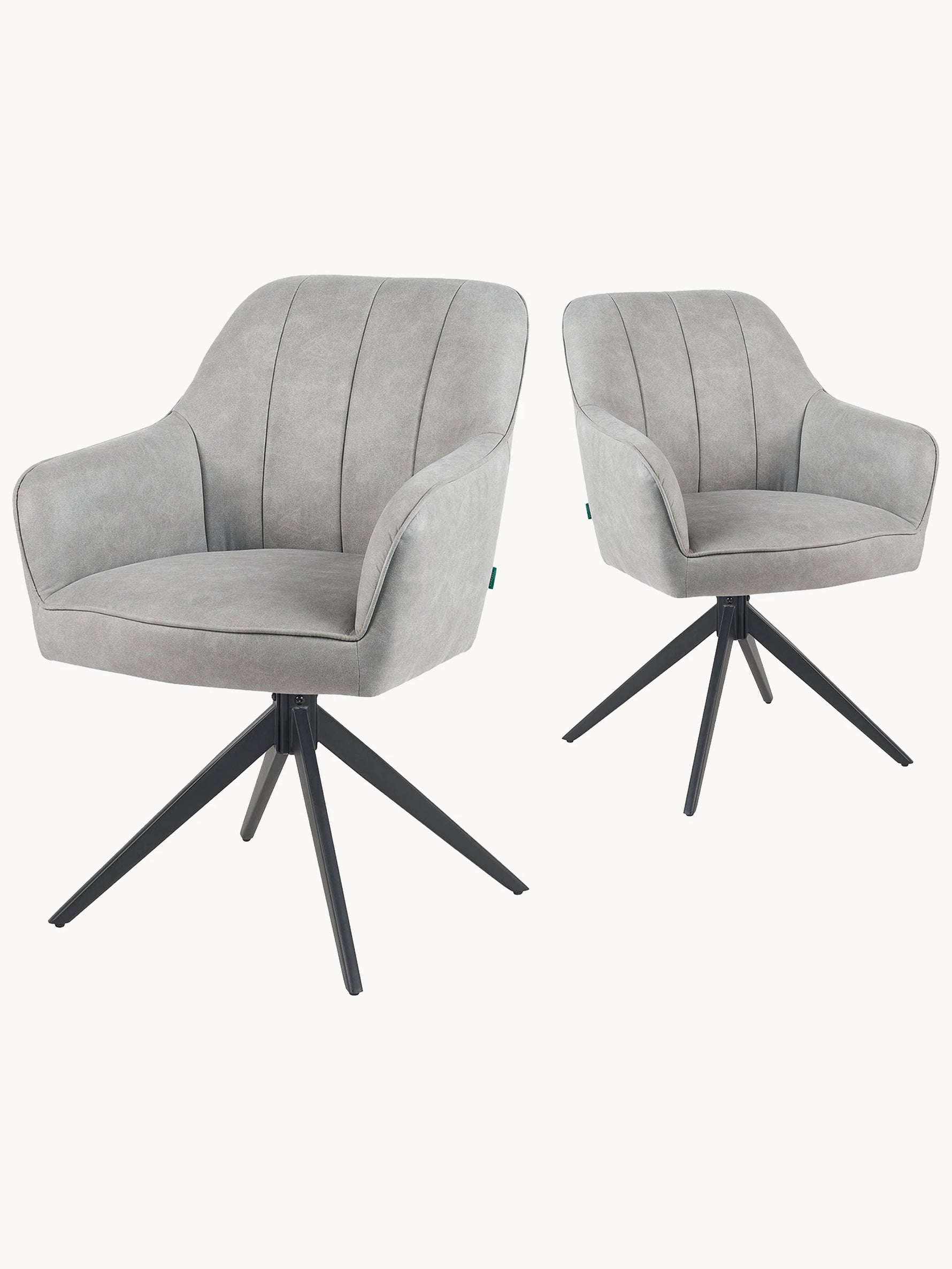 Mika-Timo 2er-Set - Lederoptik mit Federkernpolsterung