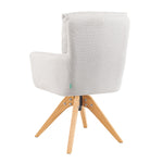 Mika-Juna 2er-Set- Drehsessel mit Federkernpolsterung und Massivholzgestell