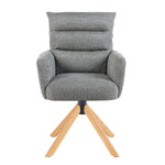 Mika-Jule 2er-Set- Drehsessel mit Federkern und Rückstellfunktion