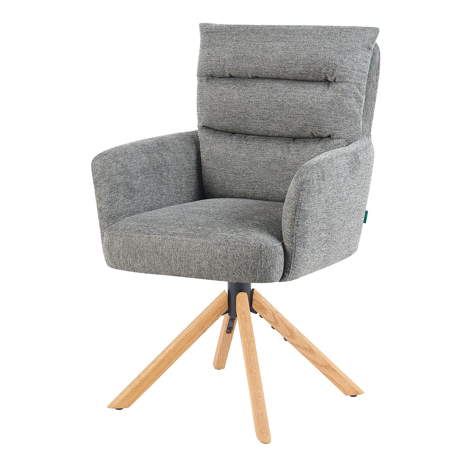 Mika-Jule 2er-Set- Drehsessel mit Federkern und Rückstellfunktion