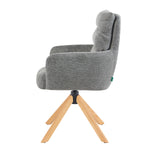 Mika-Jule 2er-Set- Drehsessel mit Federkern und Rückstellfunktion