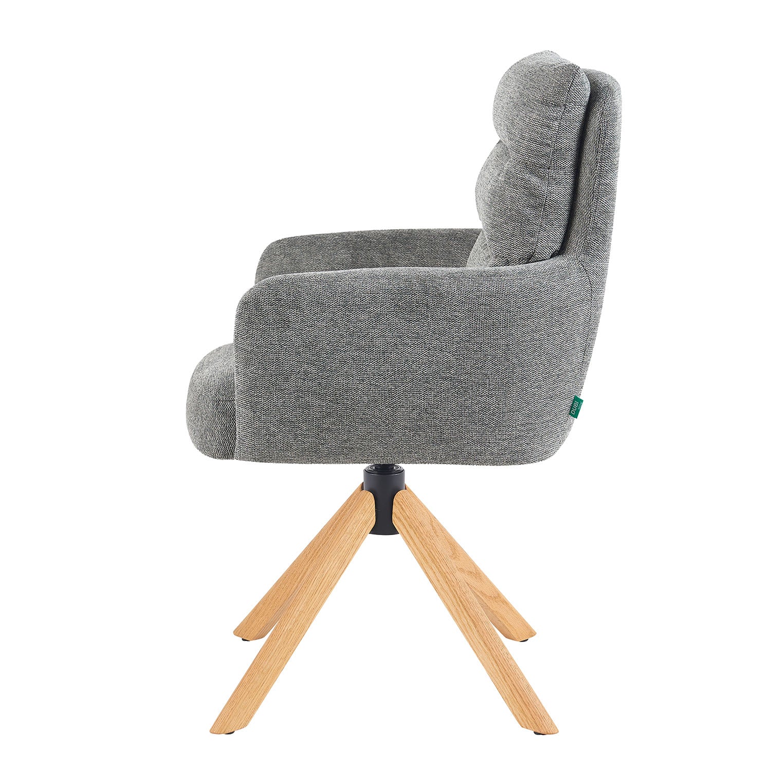 Mika-Jule 2er-Set- Drehsessel mit Federkern und Rückstellfunktion