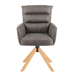 Mika-Jule 2er-Set- Drehsessel mit Federkern und Rückstellfunktion