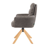 Mika-Jule 2er-Set- Drehsessel mit Federkern und Rückstellfunktion