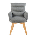 Mika-Juna 2er-Set- Drehsessel mit Federkernpolsterung und Massivholzgestell