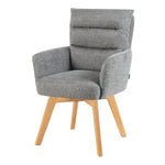 Mika-Juna 2er-Set- Drehsessel mit Federkernpolsterung und Massivholzgestell