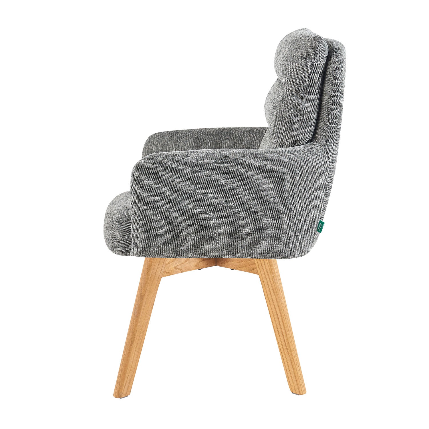 Mika-Juna 2er-Set- Drehsessel mit Federkernpolsterung und Massivholzgestell