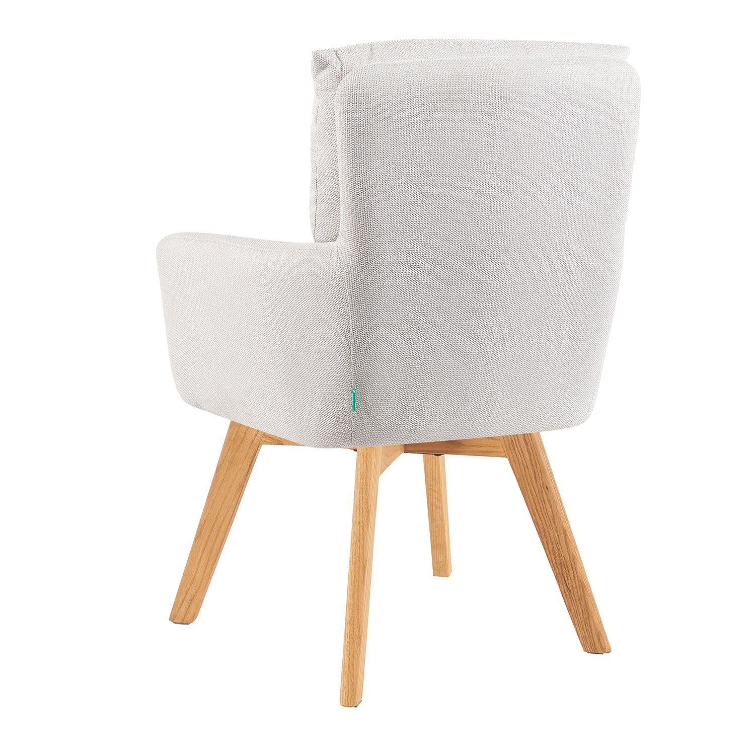 Mika-Juna 2er-Set- Drehsessel mit Federkernpolsterung und Massivholzgestell