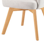 Mika-Juna 2er-Set- Drehsessel mit Federkernpolsterung und Massivholzgestell