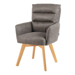 Mika-Juna 2er-Set- Drehsessel mit Federkernpolsterung und Massivholzgestell