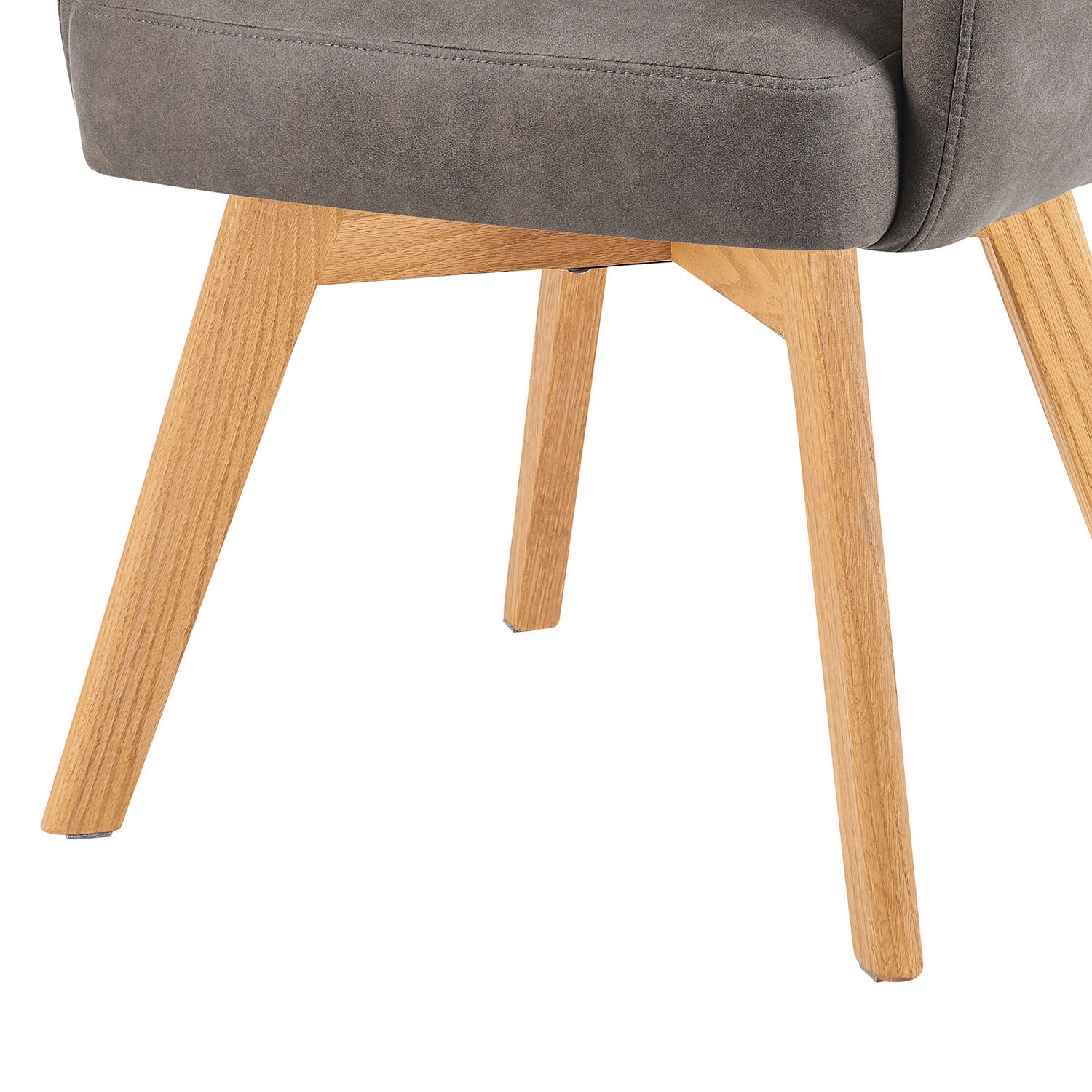 Mika-Juna 2er-Set- Drehsessel mit Federkernpolsterung und Massivholzgestell