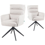 Mika-Alva 2er-Set-Polstersessel mit Federkernpolsterung und Metallgestell