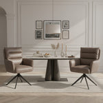 Mika-Alva 2er-Set-Polstersessel mit Federkernpolsterung und Metallgestell