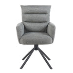 Mika-Jana 2er-Set - Drehstuhl mit Federkernpolsterung und Metallgestell