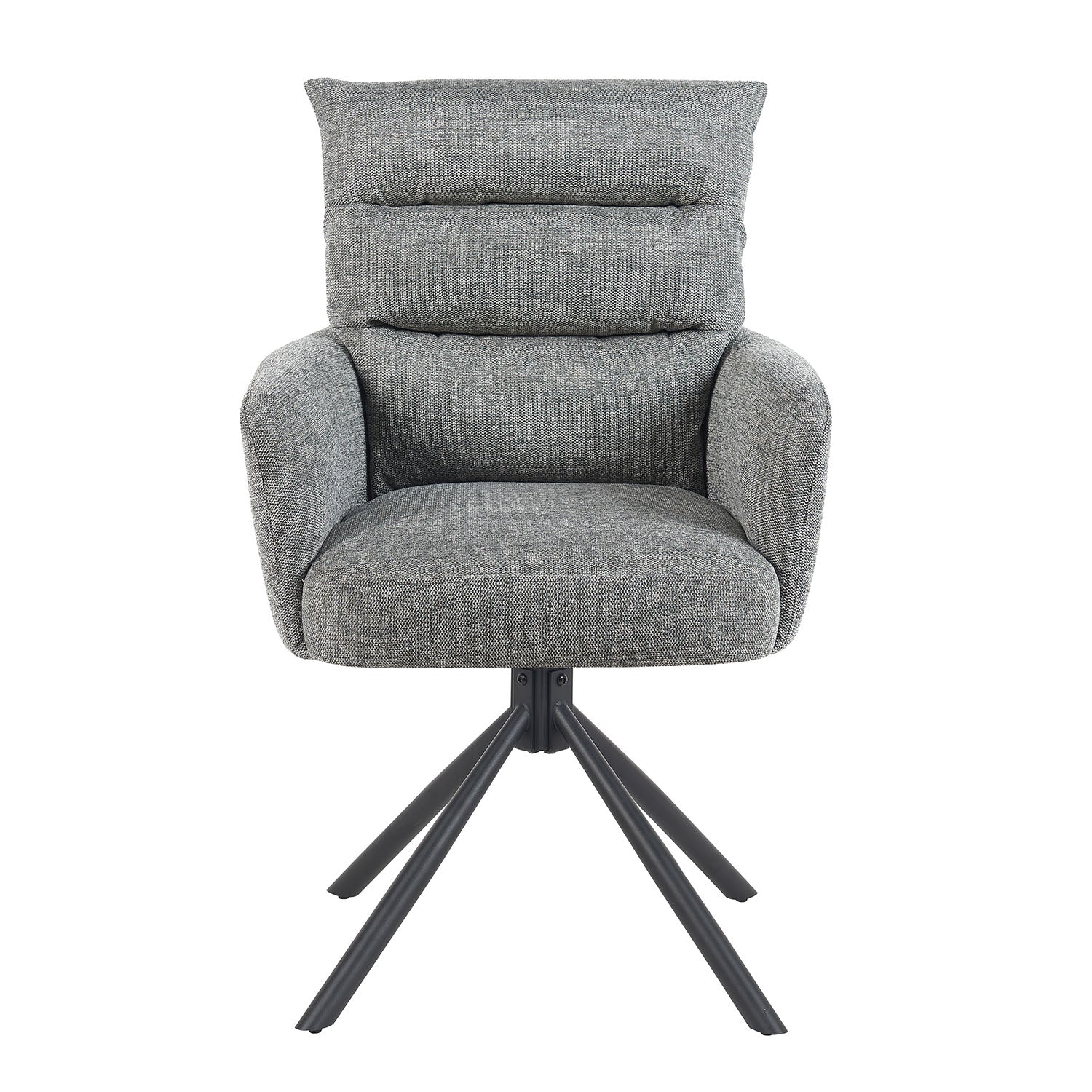 Mika-Jana 2er-Set - Drehstuhl mit Federkernpolsterung und Metallgestell