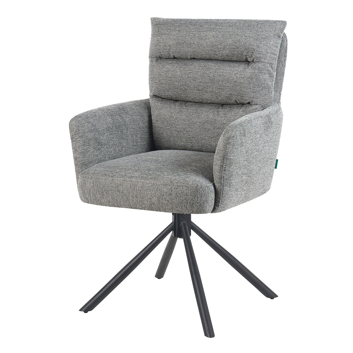 Mika-Jana 2er-Set - Drehstuhl mit Federkernpolsterung und Metallgestell