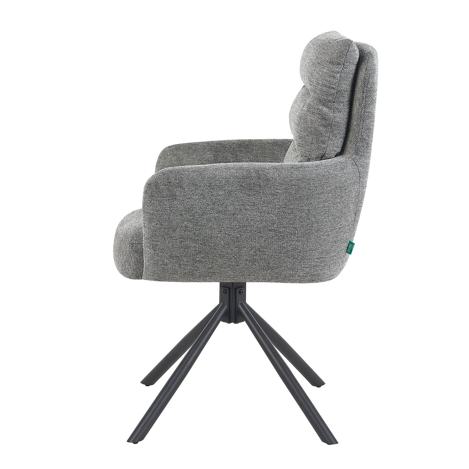 Mika-Jana 2er-Set - Drehstuhl mit Federkernpolsterung und Metallgestell