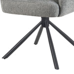 Mika-Jana 2er-Set - Drehstuhl mit Federkernpolsterung und Metallgestell