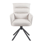 Mika-Jana 2er-Set - Drehstuhl mit Federkernpolsterung und Metallgestell