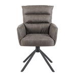 Mika-Jana 2er-Set - Drehstuhl mit Federkernpolsterung und Metallgestell