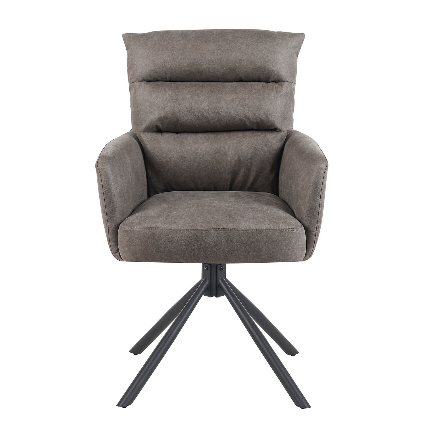 Mika-Jana 2er-Set - Drehstuhl mit Federkernpolsterung und Metallgestell