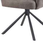 Mika-Jana 2er-Set - Drehstuhl mit Federkernpolsterung und Metallgestell