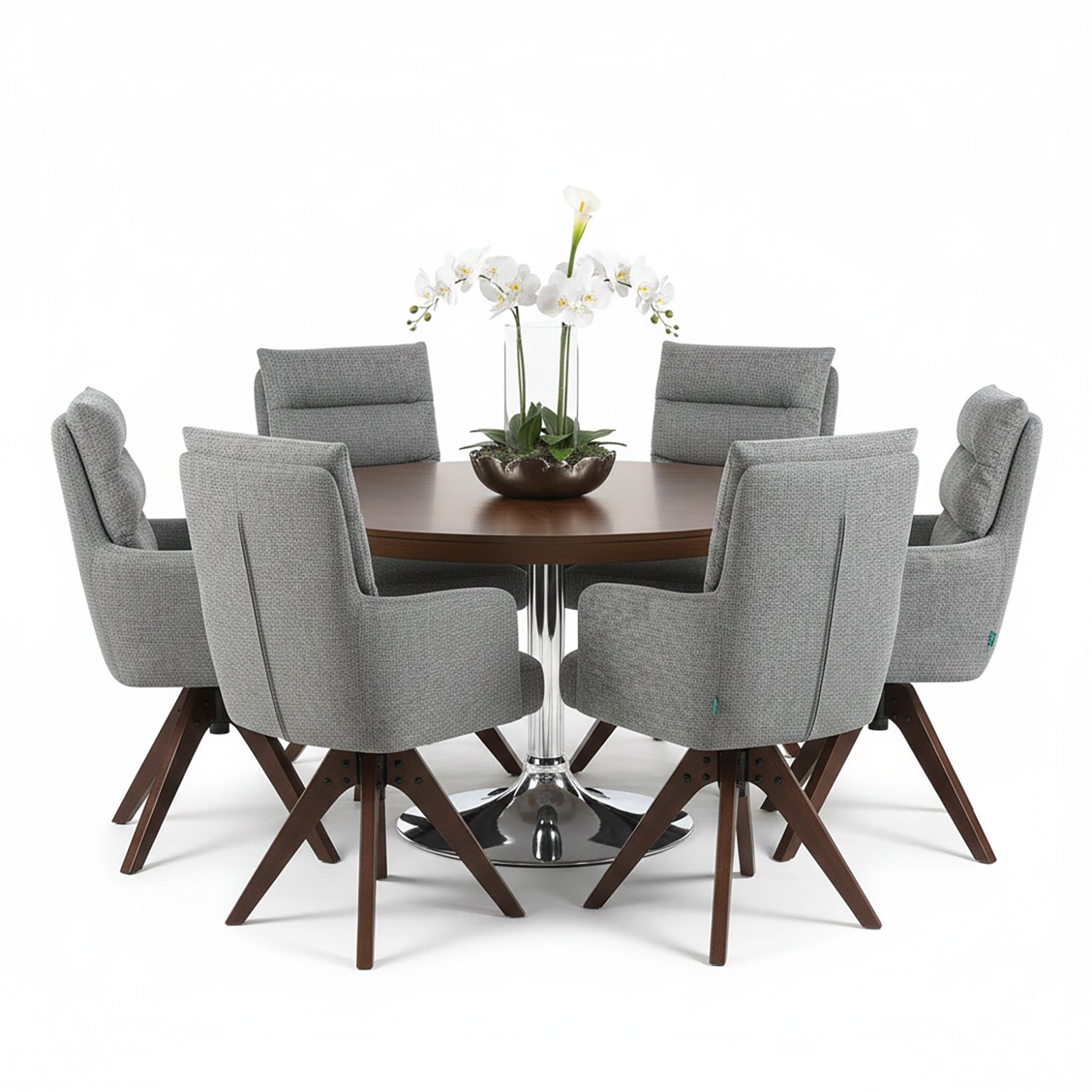 Esszimmerstuhl Mika-Juna 2er-Set - 360° drehbar, Eiche geölt Natur