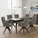 Esszimmerstuhl Mika-Juna 2er-Set - 360° drehbar, Eiche geölt Natur