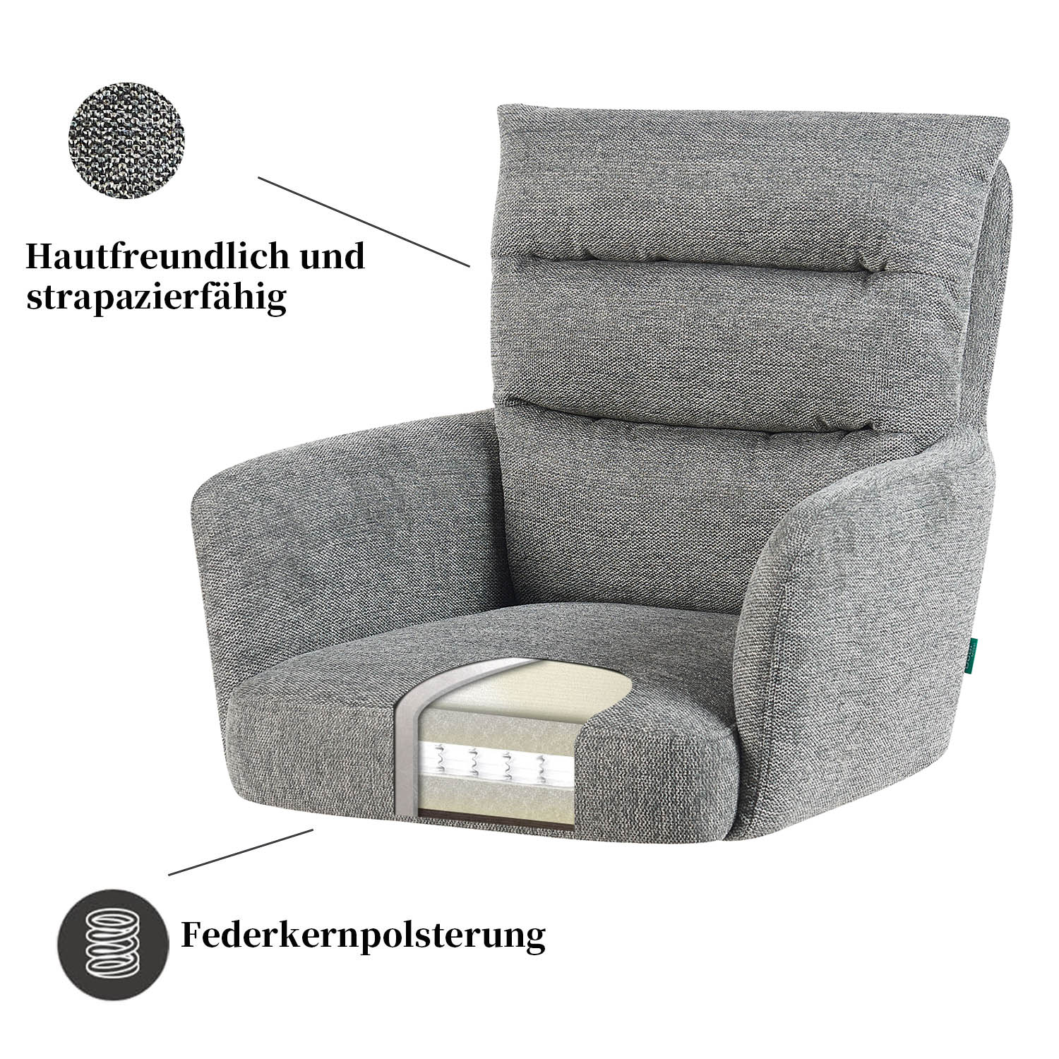 Esszimmerstuhl Mika-Juna 2er-Set - 360° drehbar, Eiche geölt Natur