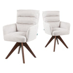 Esszimmerstuhl Mika-Juna 2er-Set - 360° drehbar, Eiche geölt Natur