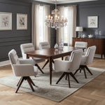 Esszimmerstuhl Mika-Juna 2er-Set - 360° drehbar, Eiche geölt Natur