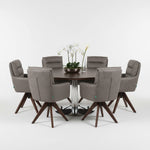 Esszimmerstuhl Mika-Juna 2er-Set - 360° drehbar, Eiche geölt Natur