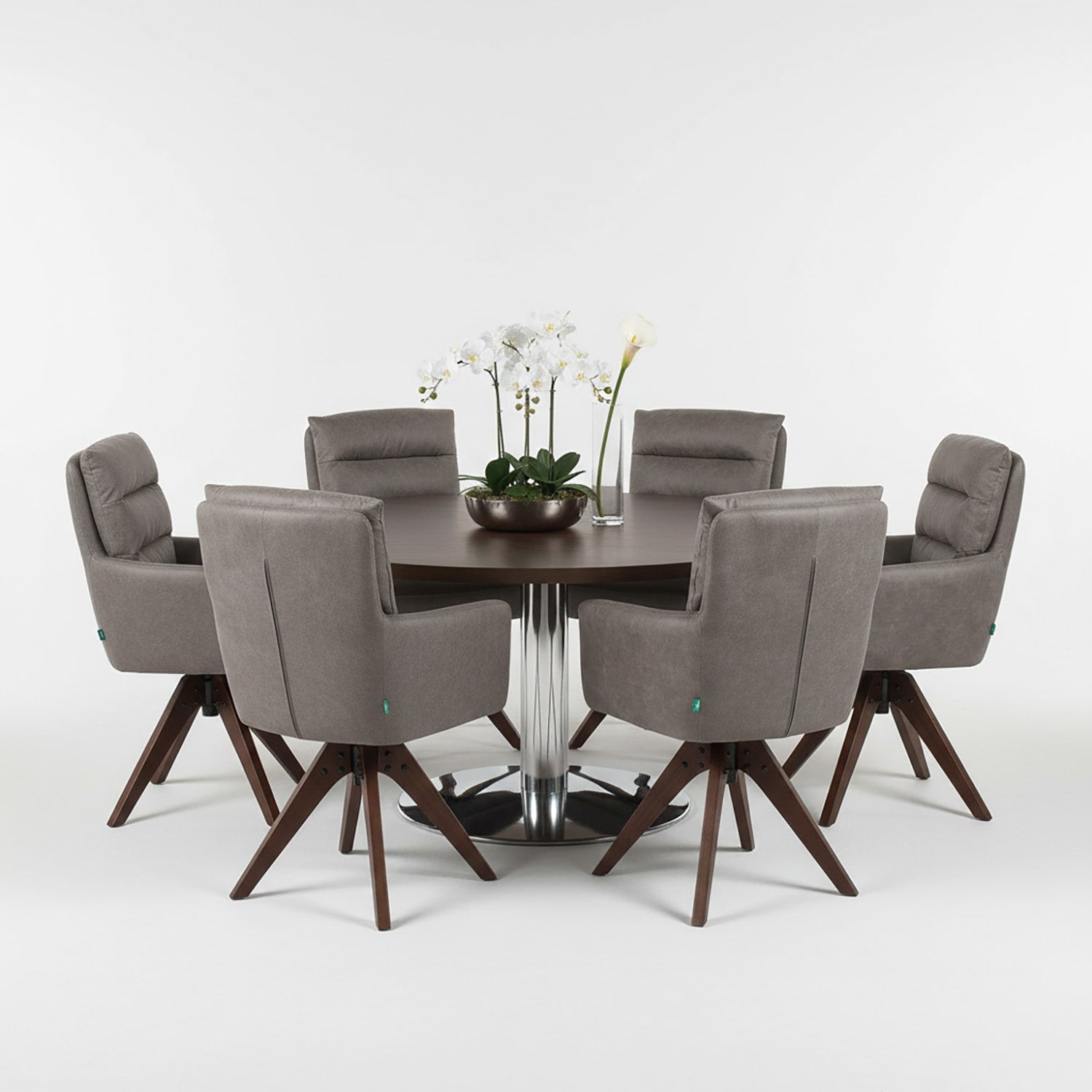 Esszimmerstuhl Mika-Juna 2er-Set - 360° drehbar, Eiche geölt Natur