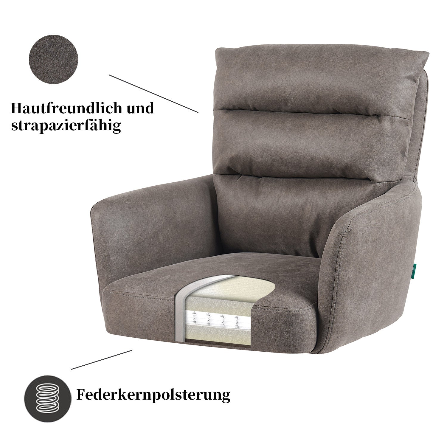 Esszimmerstuhl Mika-Juna 2er-Set - 360° drehbar, Eiche geölt Natur