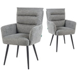 Mika-Alva 2er-Set-Polstersessel mit Federkernpolsterung und Metallgestell