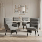 Mika-Alva 2er-Set-Polstersessel mit Federkernpolsterung und Metallgestell