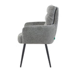 Mika-Alva 2er-Set-Polstersessel mit Federkernpolsterung und Metallgestell