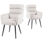 Mika-Alva 2er-Set-Polstersessel mit Federkernpolsterung und Metallgestell