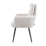 Mika-Alva 2er-Set-Polstersessel mit Federkernpolsterung und Metallgestell