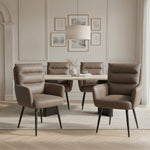 Mika-Alva 2er-Set-Polstersessel mit Federkernpolsterung und Metallgestell