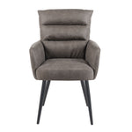 Mika-Alva 2er-Set-Polstersessel mit Federkernpolsterung und Metallgestell