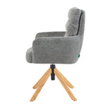 Mika-Jule 2er-Set- Drehsessel mit Federkern und Rückstellfunktion