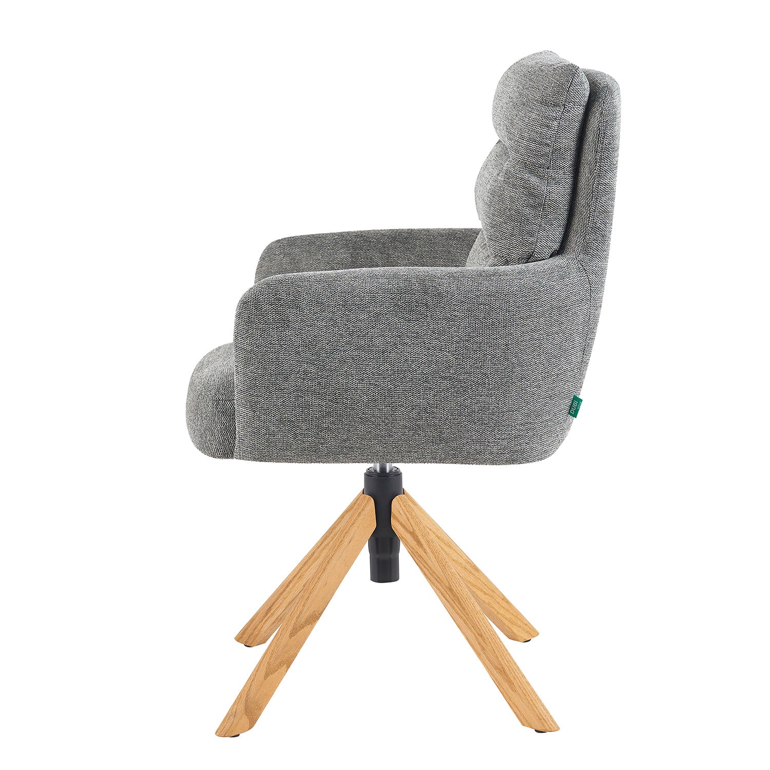 Mika-Jule 2er-Set- Drehsessel mit Federkern und Rückstellfunktion