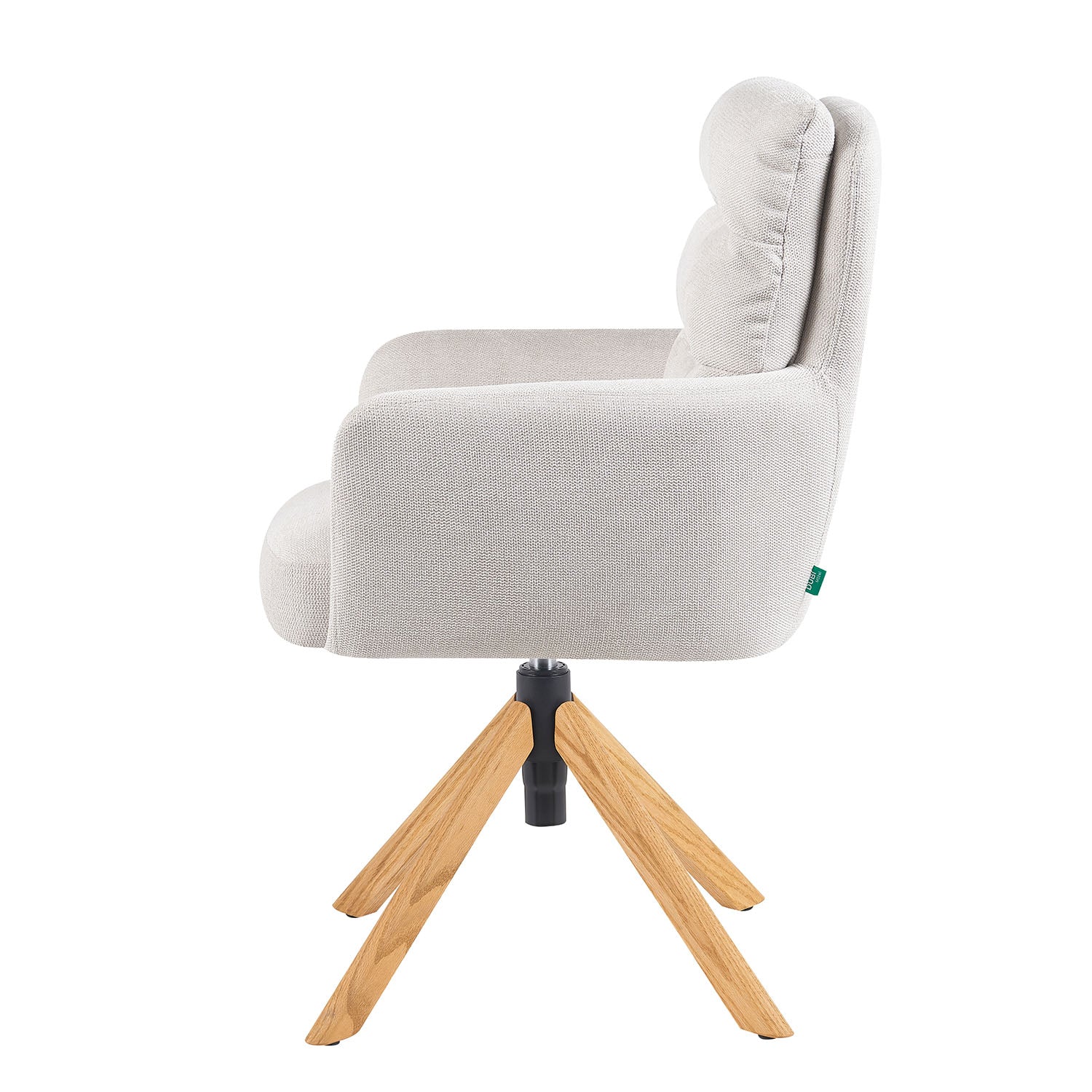 Mika-Jule 2er-Set- Drehsessel mit Federkern und Rückstellfunktion