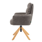 Mika-Jule 2er-Set- Drehsessel mit Federkern und Rückstellfunktion