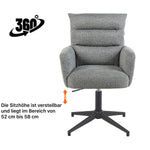 Mika-Jana 2er-Set - Drehstuhl mit Federkernpolsterung und Metallgestell